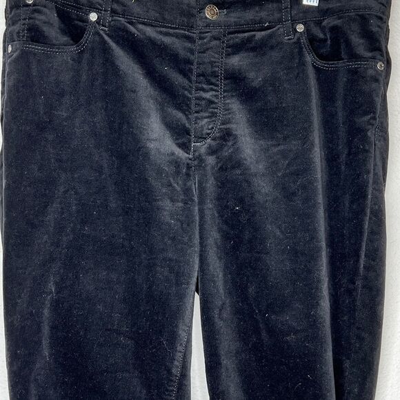 Talbot's Flawless 5 Pocket Straight Velvet Pants - Picture 2 of 8